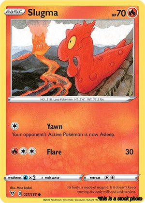 027/185 Slugma Common Reverse Holofoil