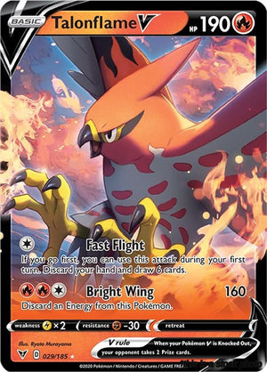 029/185 Talonflame V Ultra Rare Holofoil