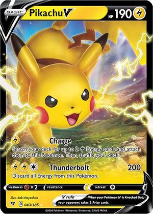 Ultra Rare Pikachu V [043/185 Near Mint ]