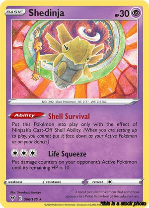Reverse Holofoil Shedinja [066/185 Near Mint ]