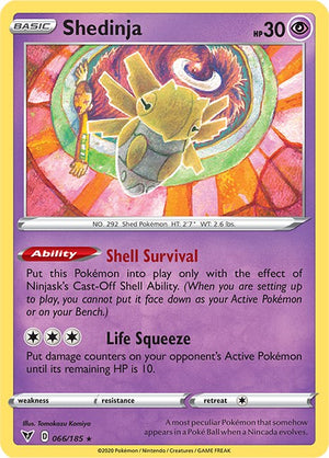 Rare Shedinja [066/185 Near Mint ]