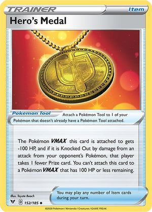 Uncommon Hero's Medal [152/185 Near Mint ]