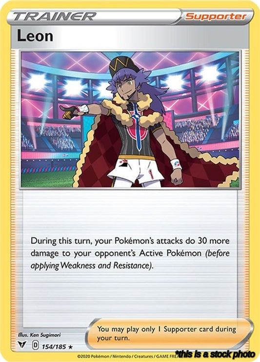 Holo Rare Leon [154/185 Heavily Played ]