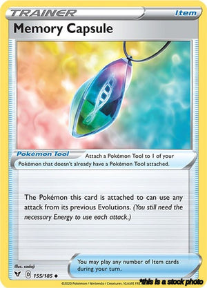 Reverse Holofoil Memory Capsule [155/185 Heavily Played ]
