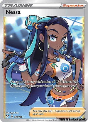 Holofoil Nessa (Full Art) [183/185 Near Mint ]