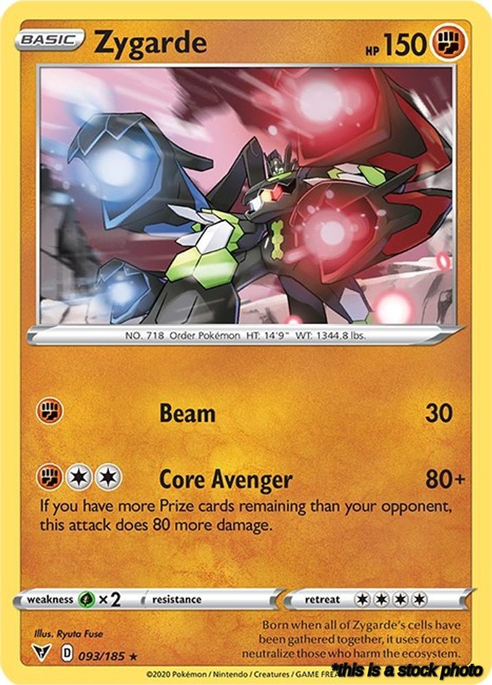 093/185 Zygarde Holo Rare Holofoil