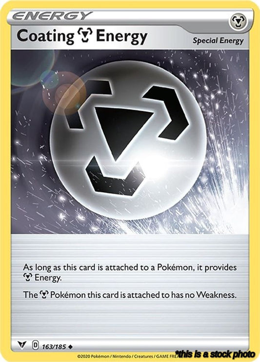 Reverse Holofoil Coating Metal Energy [163/185 Lightly Played ]