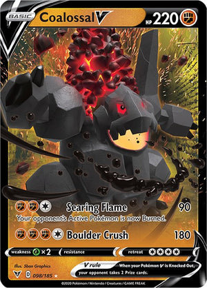 Ultra Rare Coalossal V [098/185 Near Mint ]