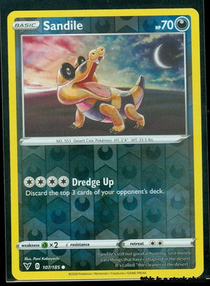 107/185 Sandile Common Reverse Holofoil
