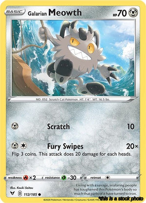 Normal Galarian Meowth [112/185 Near Mint ]