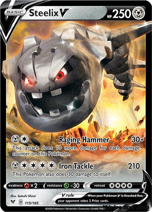 115/185 Steelix V Ultra Rare Holofoil