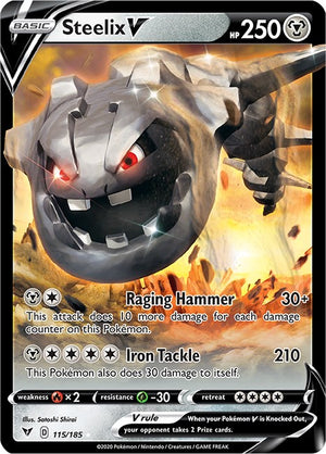 Ultra Rare Steelix V [115/185 Near Mint ]