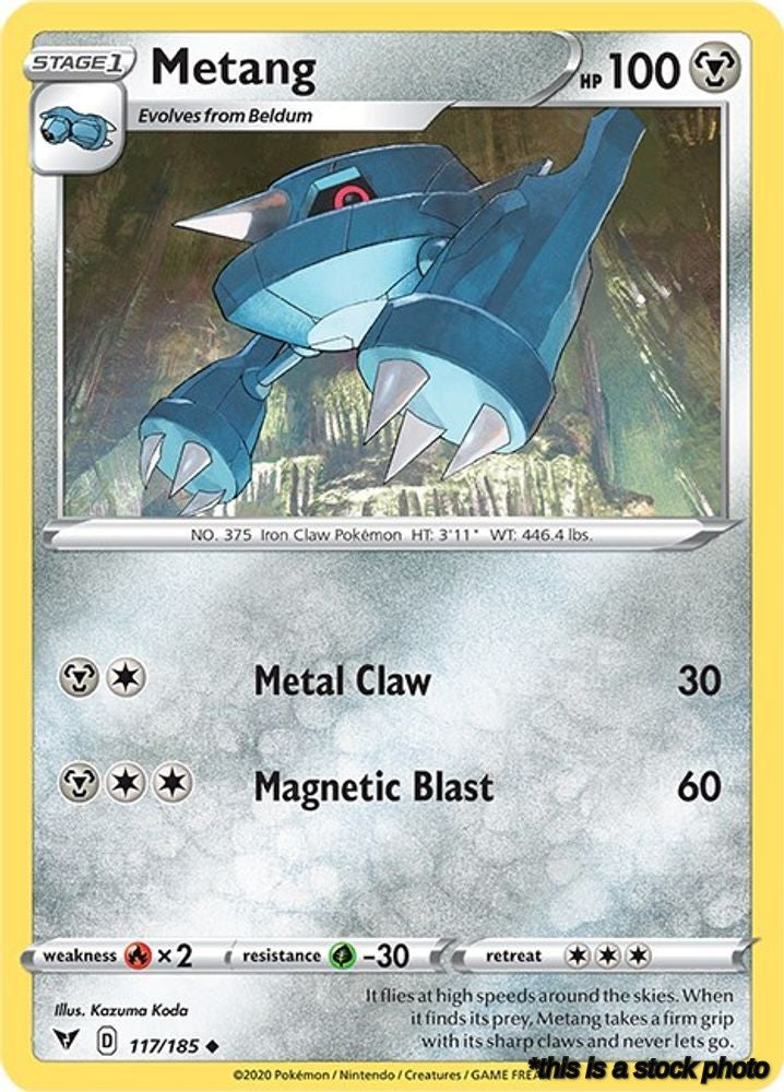 Reverse Holofoil Metang [117/185 Near Mint ]