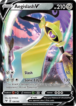 Ultra Rare Aegislash V [126/185 Near Mint ]