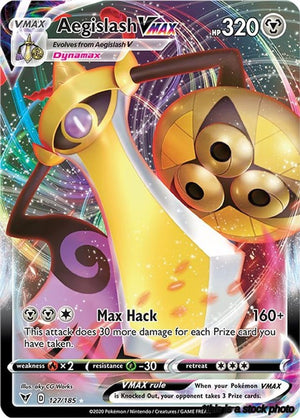 127/185 Aegislash VMAX Ultra Rare Holofoil