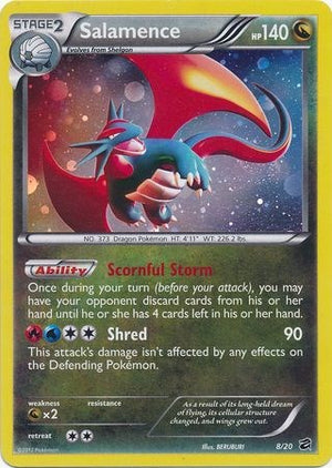 Promo Salamence - 8/20 (Cosmos Holo) [008/020 Lightly Played ]