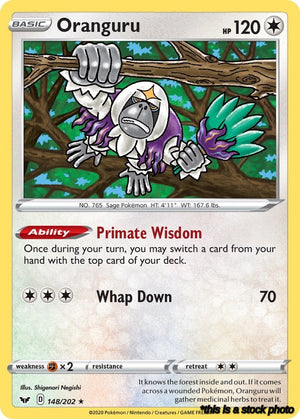 Rare Oranguru - 148/202 [148/202 Lightly Played ]