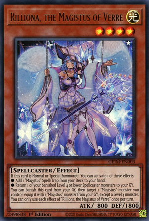 1st Edition Rilliona, the Magistus of Verre [GEIM-EN003 Near Mint] Ultra Rare