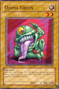 1st Edition Ojama Green [DCR-056 Heavily Played] Common / Short Print