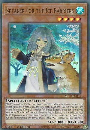 1st Edition Speaker for the Ice Barriers [SDFC-EN003 Near Mint] Ultra Rare
