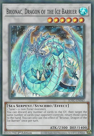 1st Edition Brionac, Dragon of the Ice Barrier [SDFC-EN043 Near Mint] Super Rare