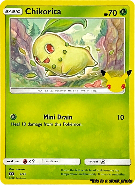 Normal Chikorita - 2/25 [002/025 Moderately Played ]