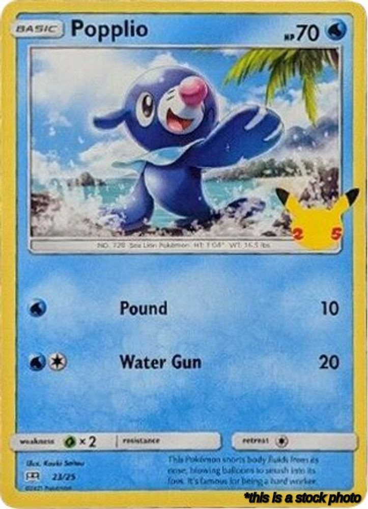Promo Popplio - 23/25 [023/025 Moderately Played ]
