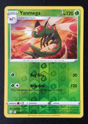 Reverse Holofoil Yanmega [002/072 Near Mint ]