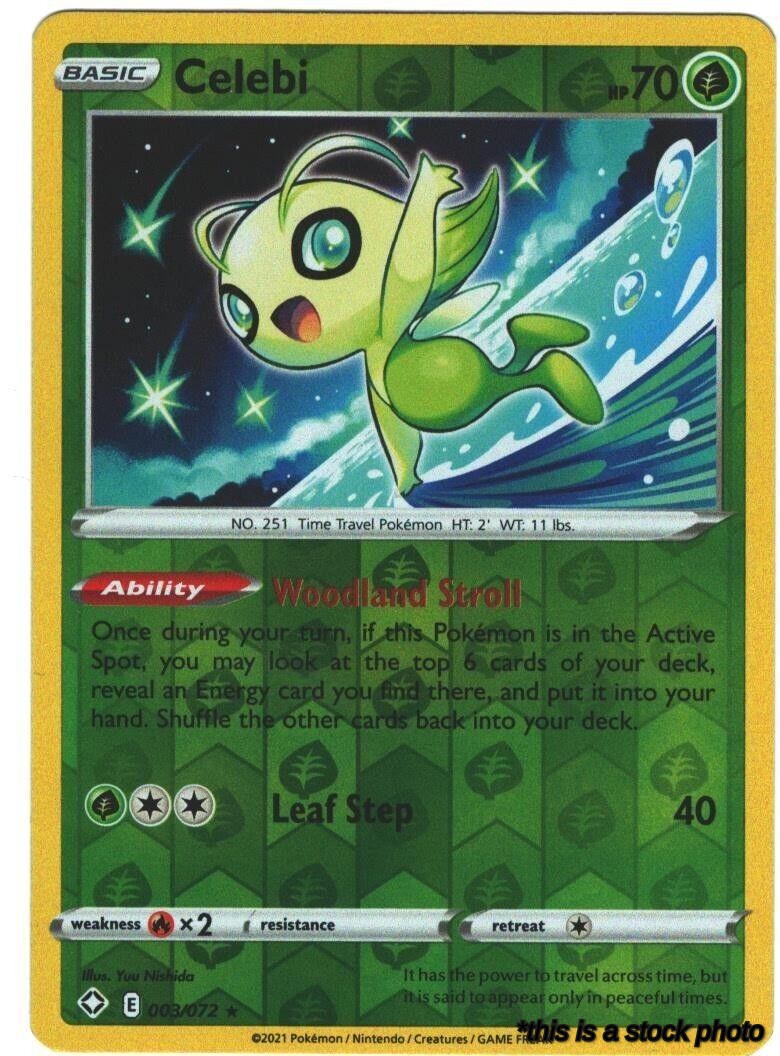 Reverse Holofoil Celebi [003/072 Lightly Played ]