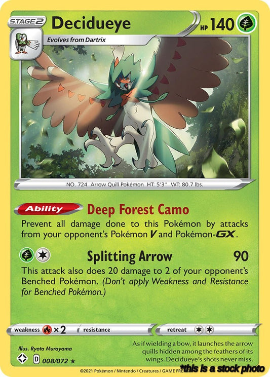 Reverse Holofoil Decidueye [008/072 Lightly Played ]