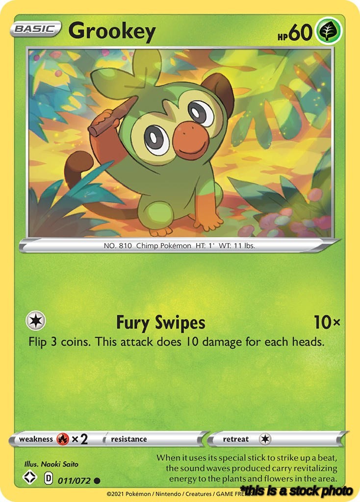 011/072 Grookey Common Normal