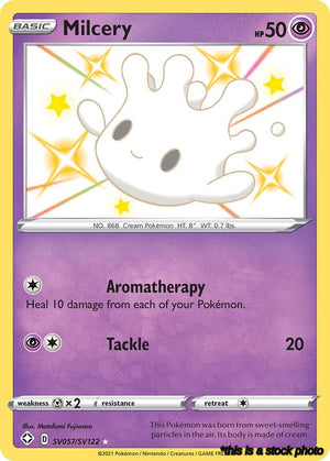 SV057/SV122 Milcery Shiny Holo Rare Holofoil