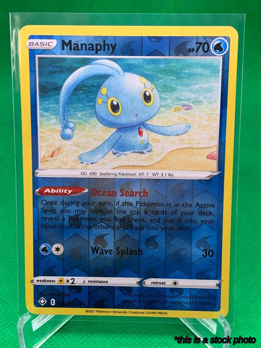 024/072 Manaphy Rare Reverse Holofoil