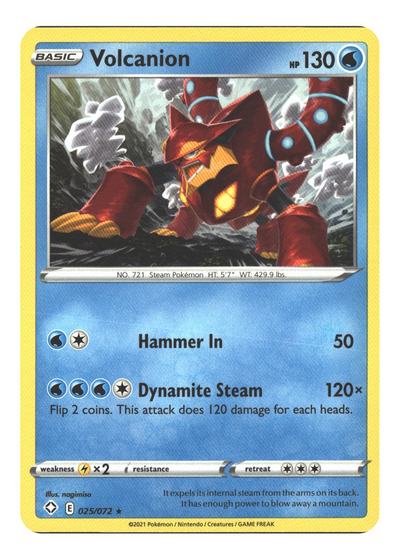 025/072 Volcanion Rare Normal