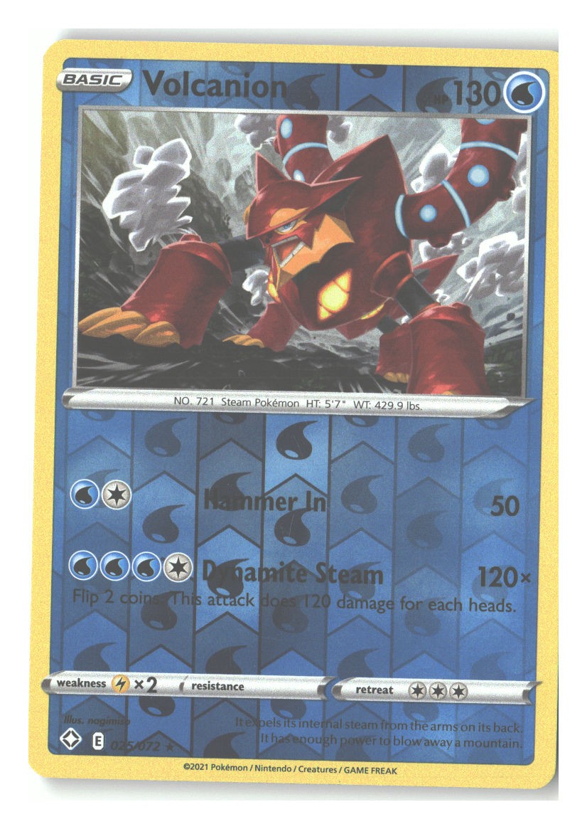 025/072 Volcanion Rare Reverse Holofoil