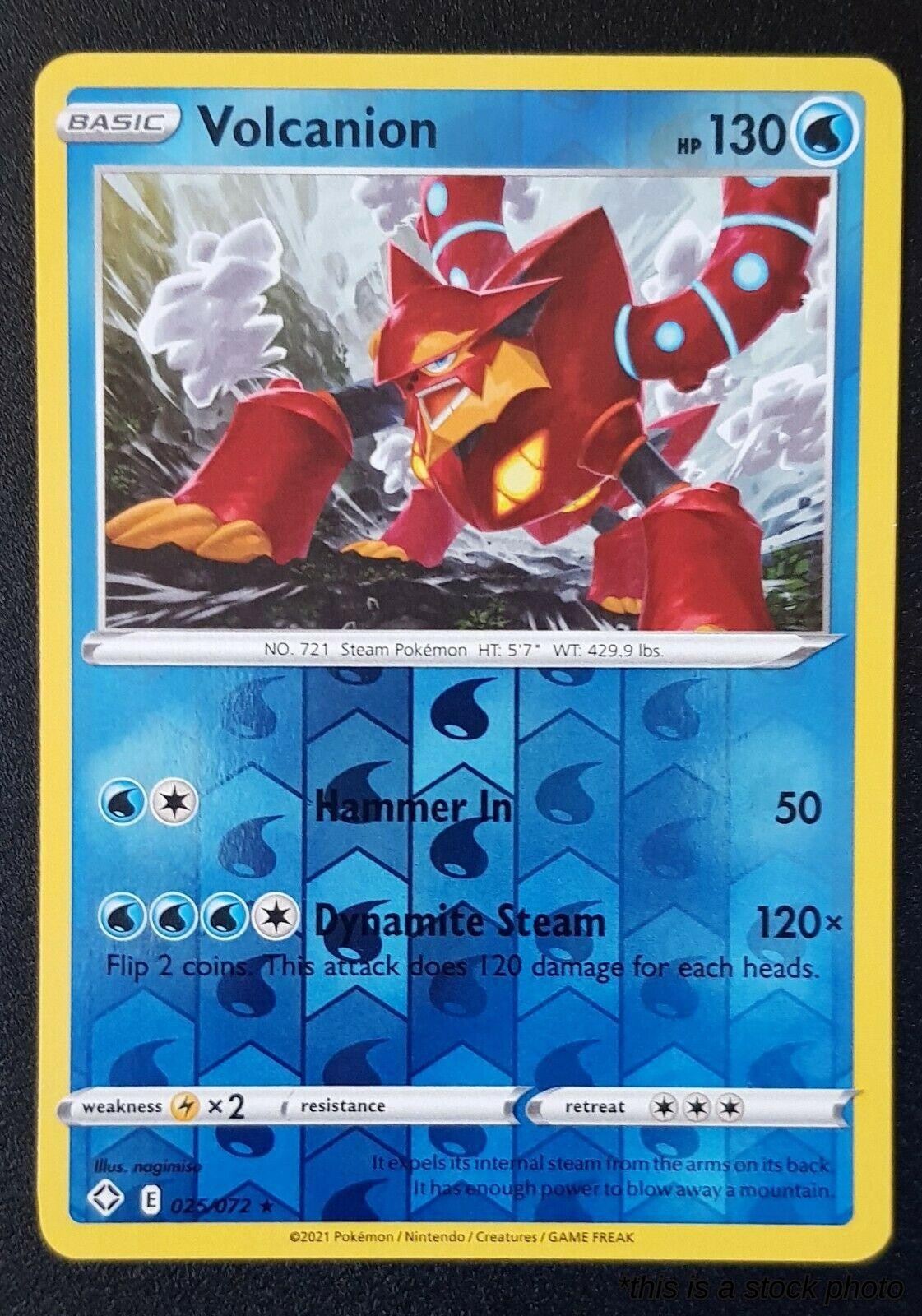 025/072 Volcanion Rare Reverse Holofoil