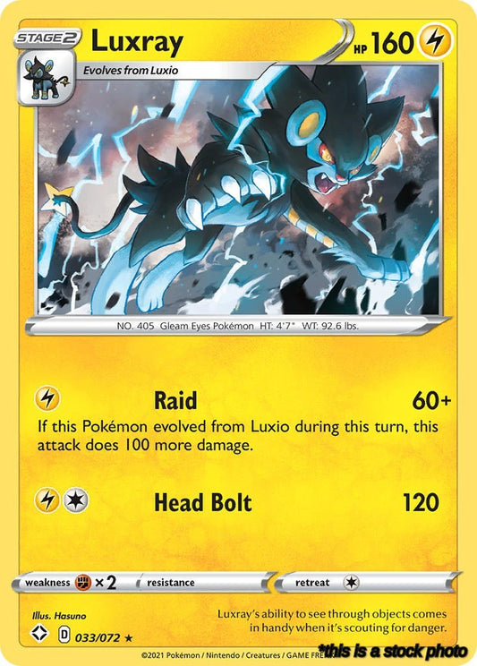 Holo Rare Luxray [033/072 Lightly Played ]