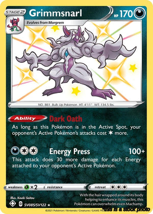 Holofoil Grimmsnarl [SV085/SV122 Near Mint ]