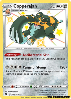 SV091/SV122 Copperajah Shiny Holo Rare Holofoil