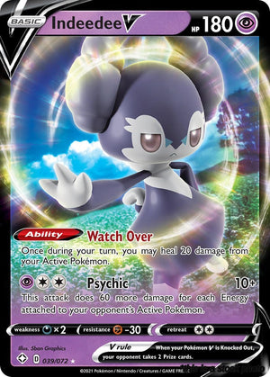 Holofoil Indeedee V [039/072 Near Mint ]