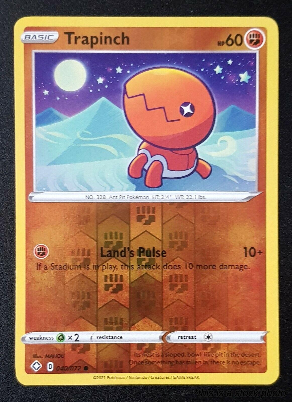 Reverse Holofoil Trapinch [040/072 Lightly Played ]