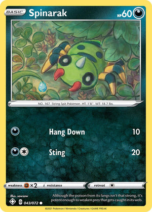 Common Spinarak [043/072 Lightly Played ]