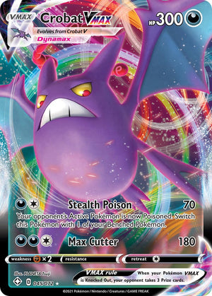 Ultra Rare Crobat VMAX [045/072 Near Mint ]