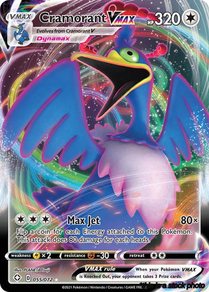 Holofoil Cramorant VMAX [055/072 Lightly Played ]
