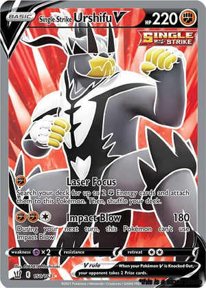 Ultra Rare Single Strike Urshifu V (Full Art) [150/163 Lightly Played ]