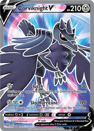 Holofoil Corviknight V (Full Art) [156/163 Near Mint ]