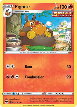 Uncommon Pignite [024/163 Lightly Played ]