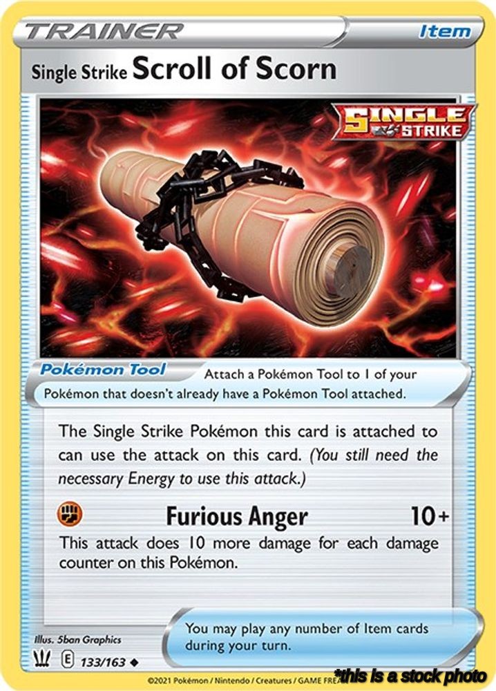 Uncommon Single Strike Scroll of Scorn [133/163 Near Mint ]