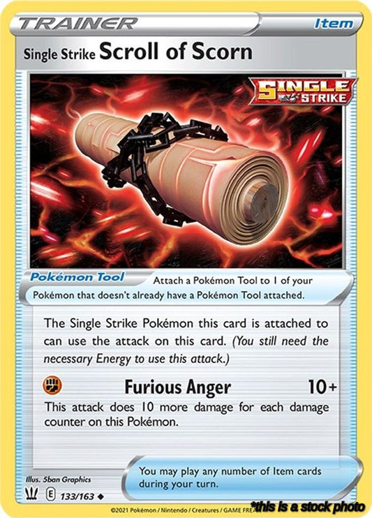 Uncommon Single Strike Scroll of Scorn [133/163 Near Mint ]