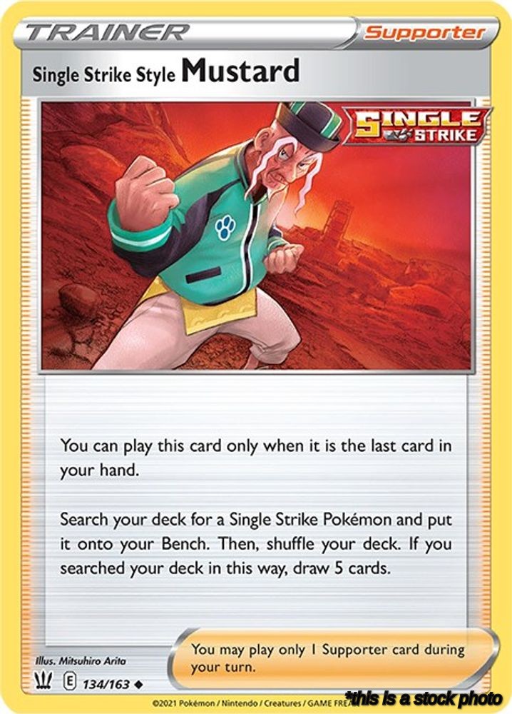 Normal Single Strike Style Mustard [134/163 Near Mint ]